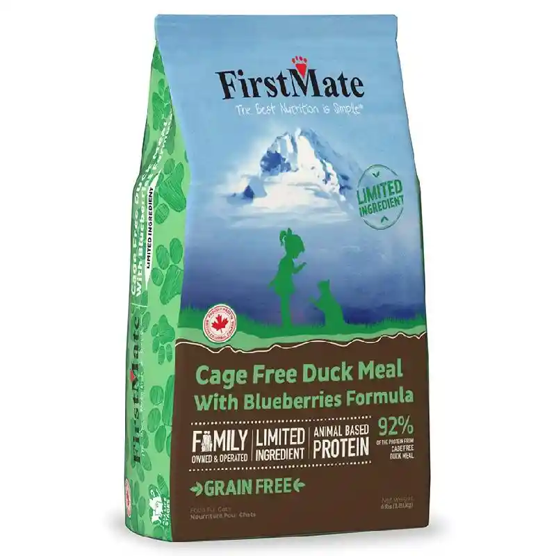 Firstmate Limited Ingredient Cage Free Duck Meal With Blueberries Formula Dry Cat Food 4-lb
