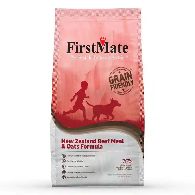 Firstmate New Zealand Bf Meal & Oats Grain Friendly Dry Dog Food, 5-lb