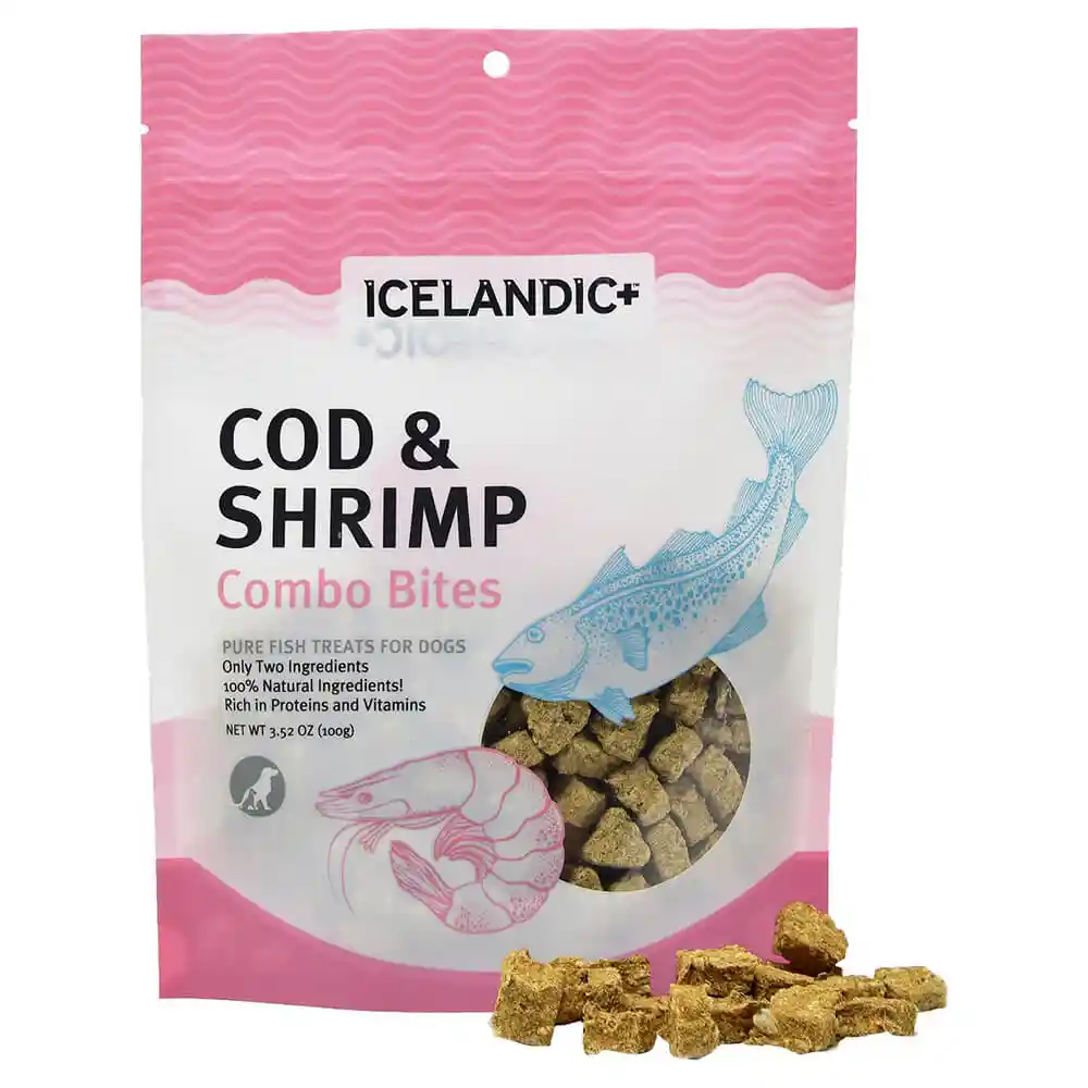 Icelandic Plus Dog Combo Bites Cod Shrimp 3.52-oz