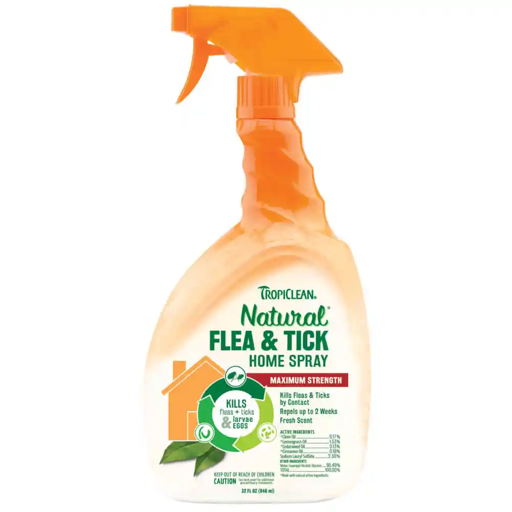Tropiclean Flea & Tick Home Spray Maximum Strength 32-oz
