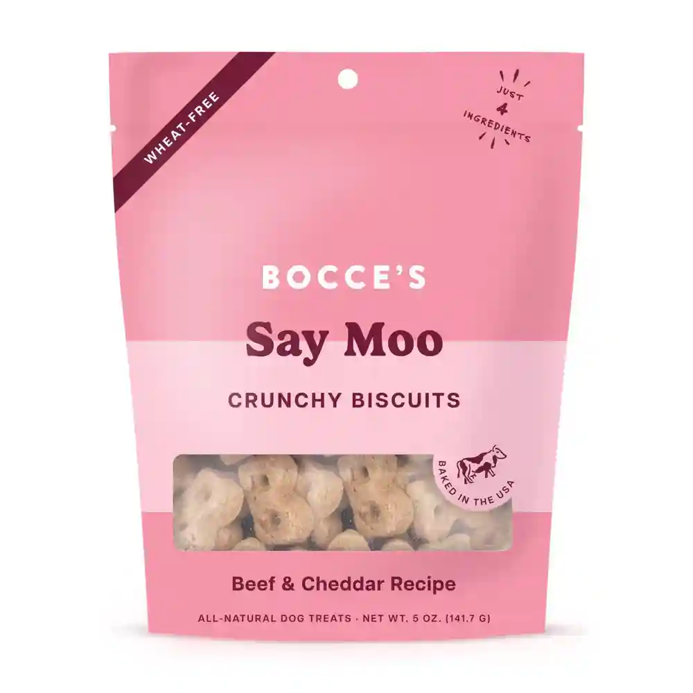 Bocce's Dog Treat Everyday Bisc Say Moooo 5-oz