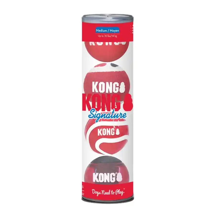 Kong Signature Balls Medium 4-pack