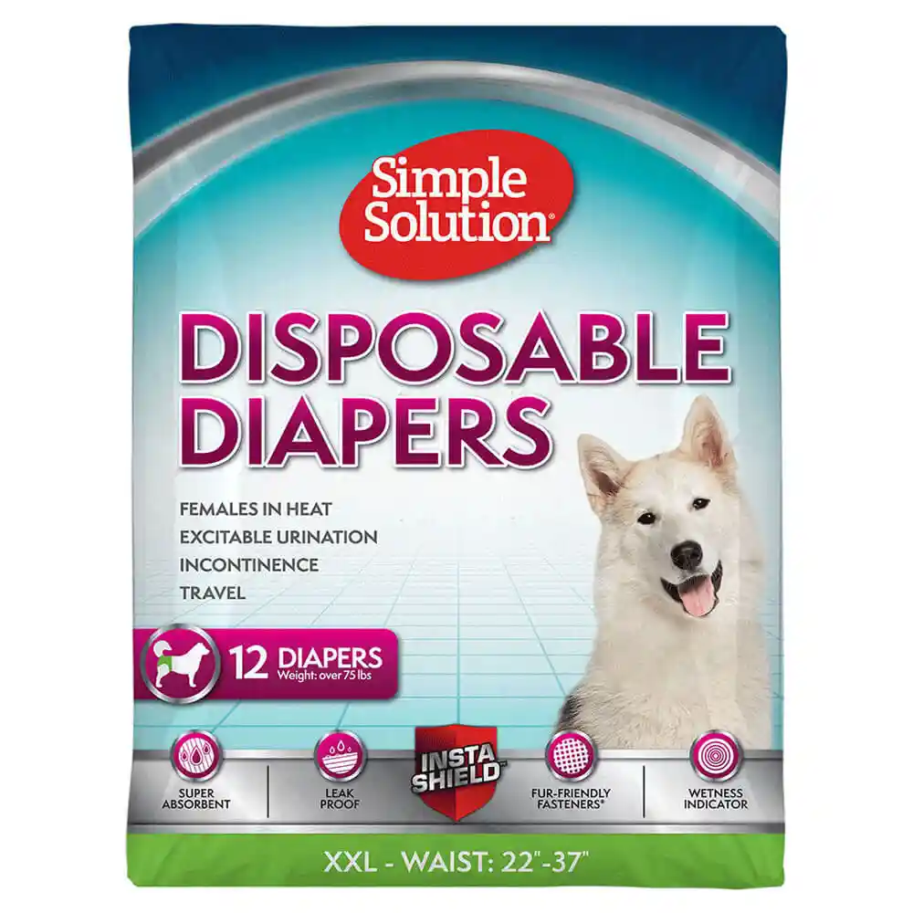 Simple Solution Diapers Disposable Xxl 12pk