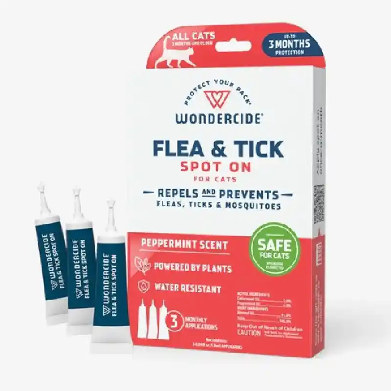 Wondercide Flea Tick Spot On For Cats Peppermint