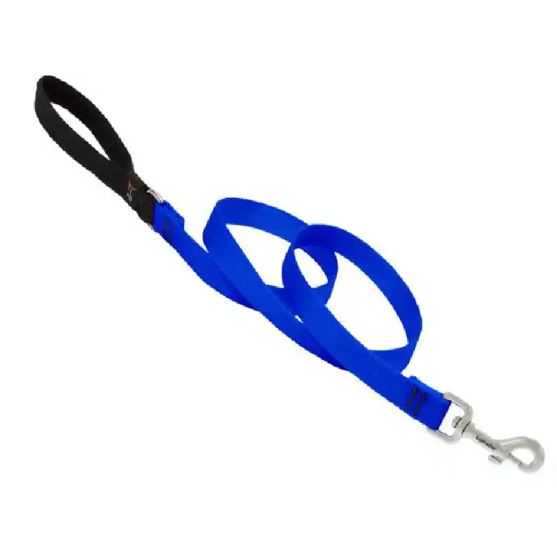 Lupine Dog Leash - Solids Blue "6 X 3/4"