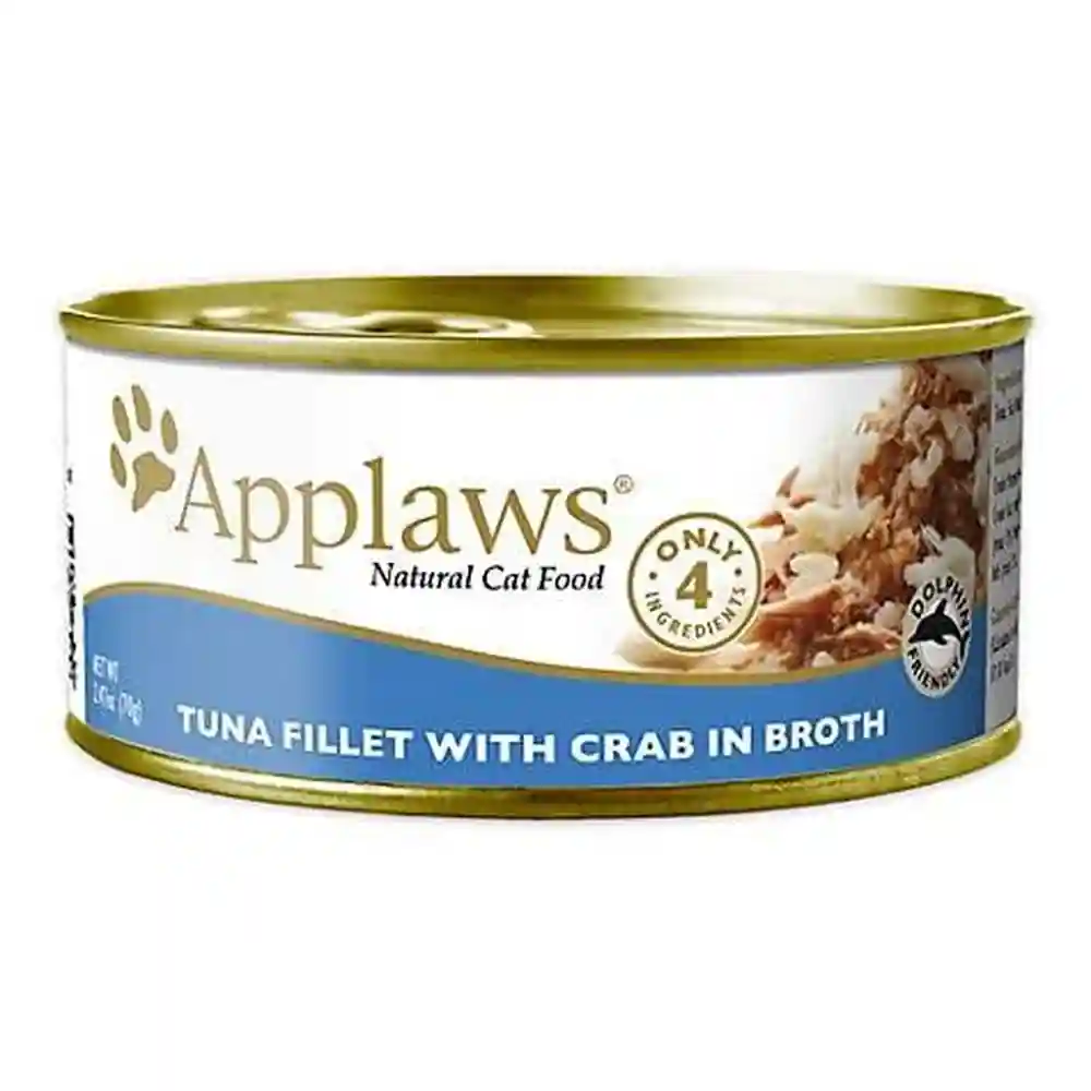 Applaws Natural Cat Food Can Tuna With Crab 2.47-oz 24-ct