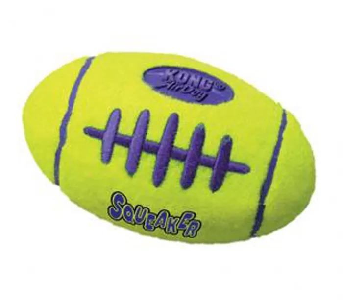 Air Kong Squeaker Football Small Yellow