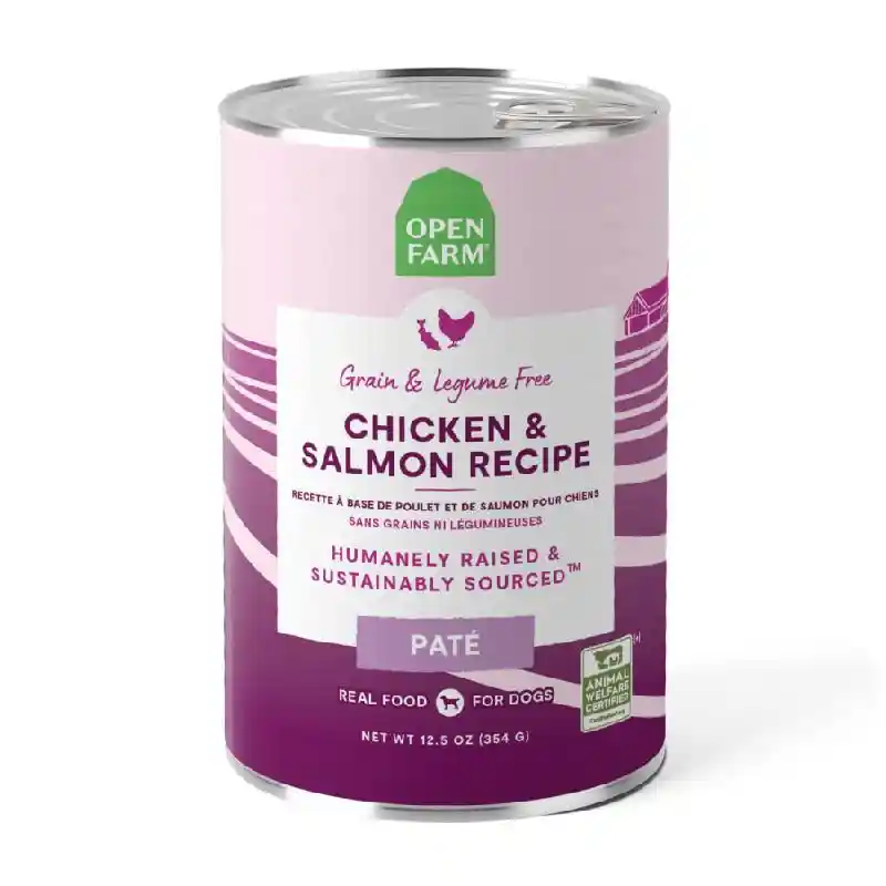 Open Farm Dog Chicken Salmon Pate Can 12.5-oz