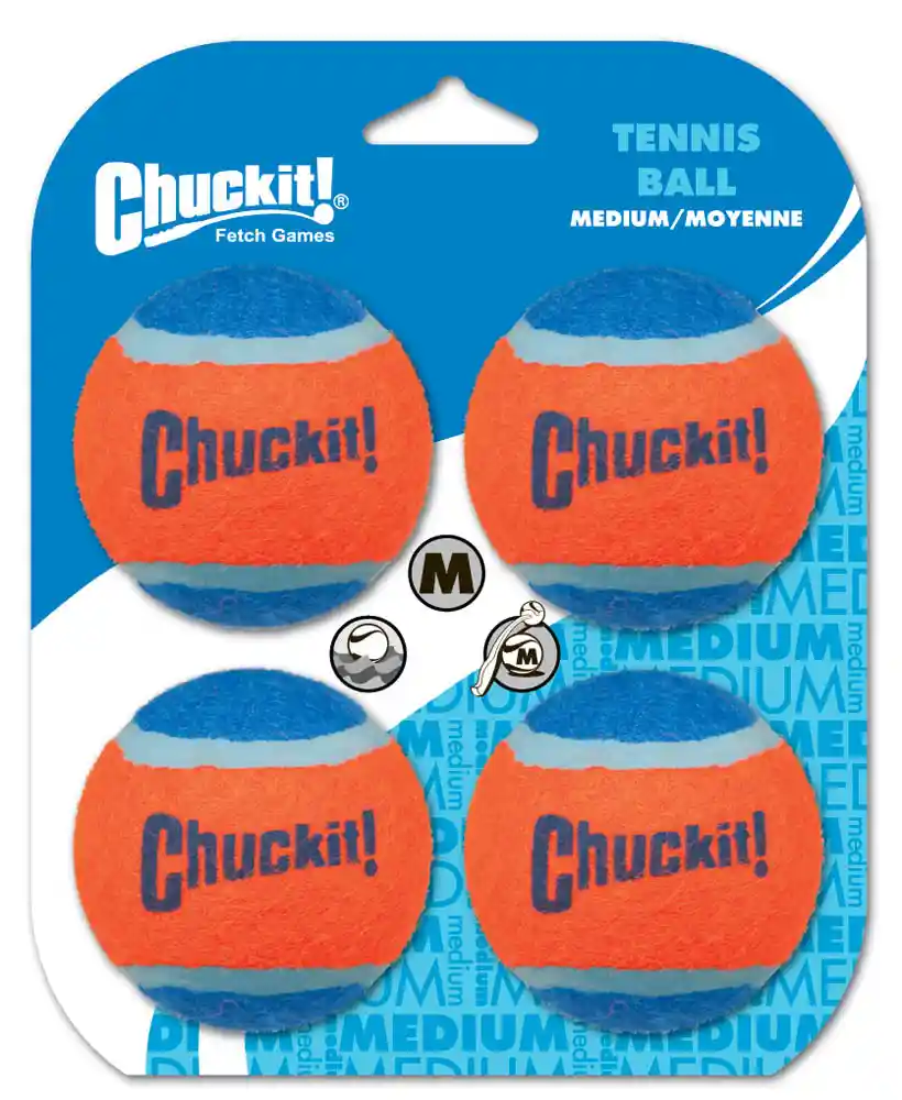Chuckit Fetch Tennis Balls 4 Count