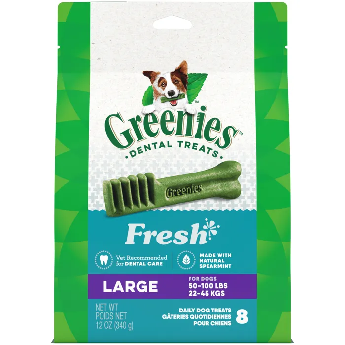 Greenies Fresh Dental Chew Large 12-oz