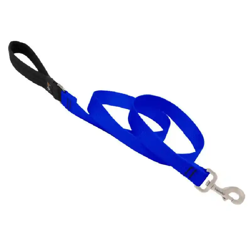 Lupine Solid Color Lead - 1" Blue 6 Ft