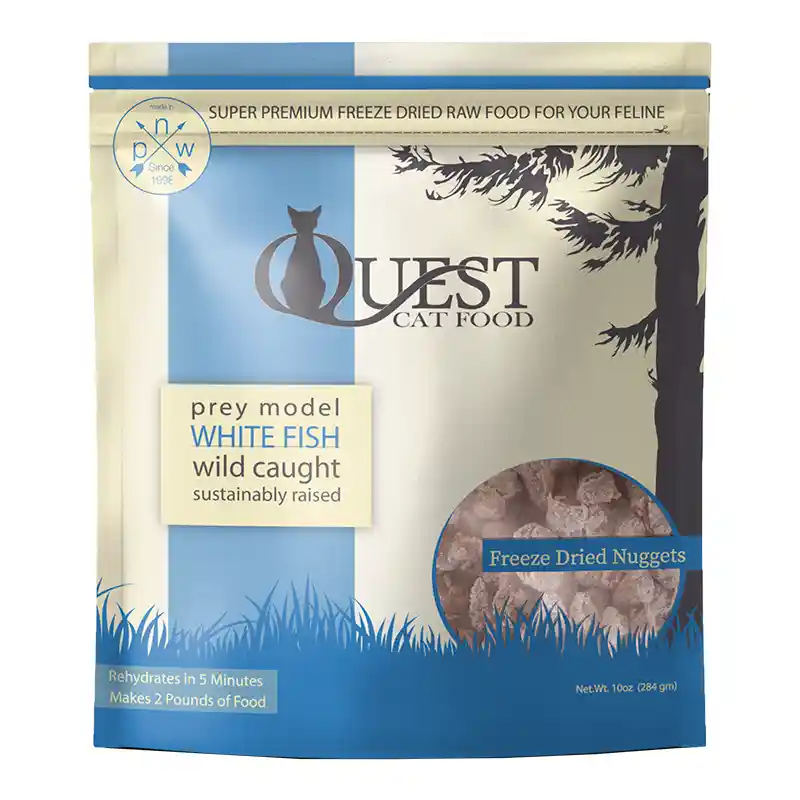 Steve's Fd Quest Nuggets Whitefish For Cats 10-oz