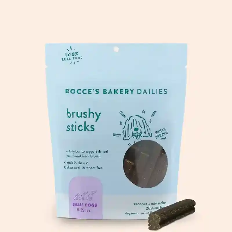 Bocce's Bakery Brushy Stick Dental Bar Dog Treat Small 13-oz