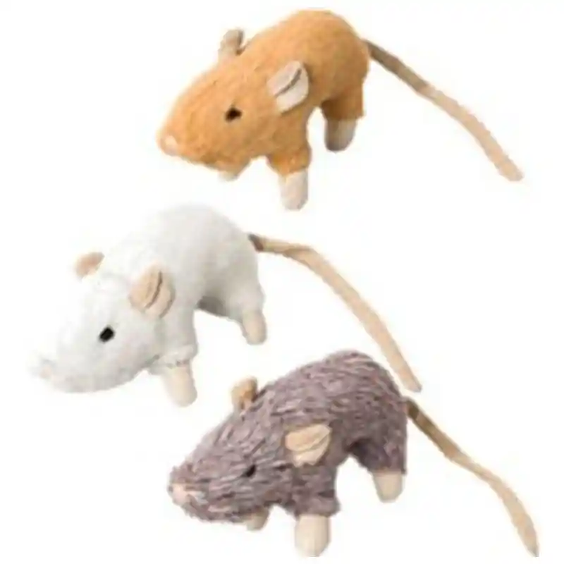 House Mouse W/catnip Cat Toy Assorted 4in
