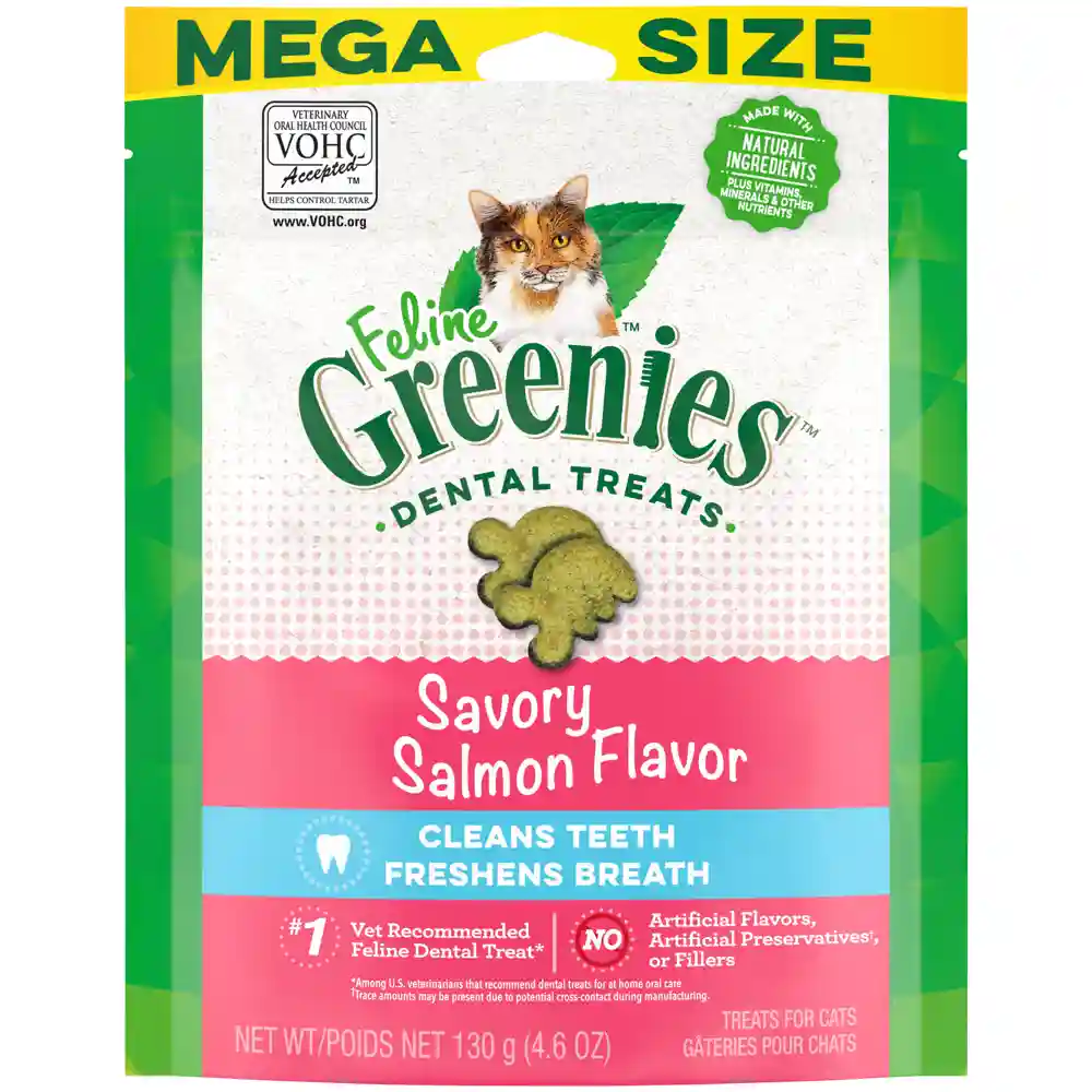 Greenies Feline Salmon Treat 4.6-oz