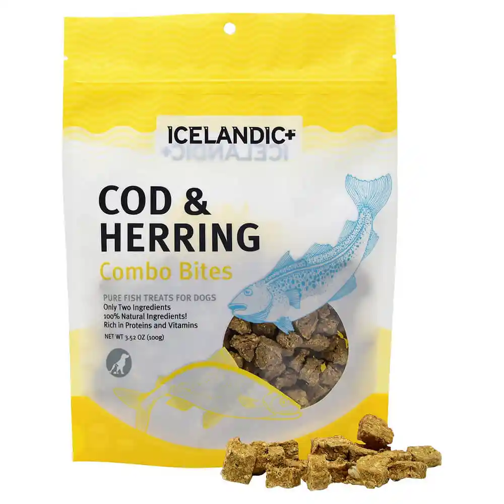 Icelandic Plus Cod Herring Combo Bite Treat 3.5oz