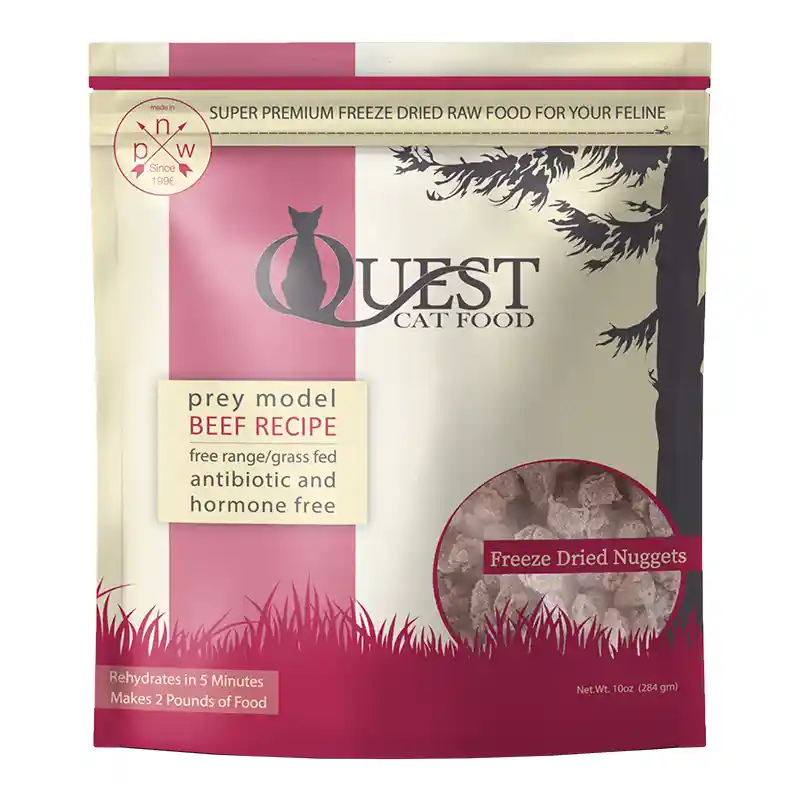 Steve's Fd Quest Nuggets Beef For Cats 10-oz