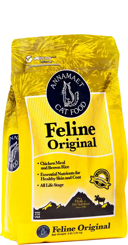 Feline Originals Adult 33% Chicken & Fish Formula Dry Cat Food 4-lb