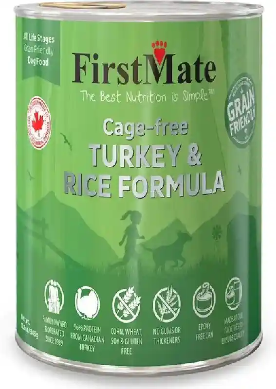 Firstmate Dog Grain Friendly Turkey & Rice 12.2-oz