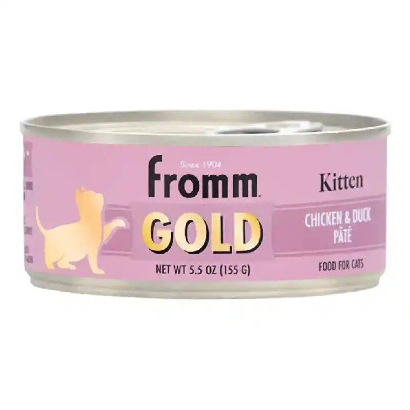 Fromm Gold Cat Can Pate Kitten Chicken Duck 12/5.5 Oz