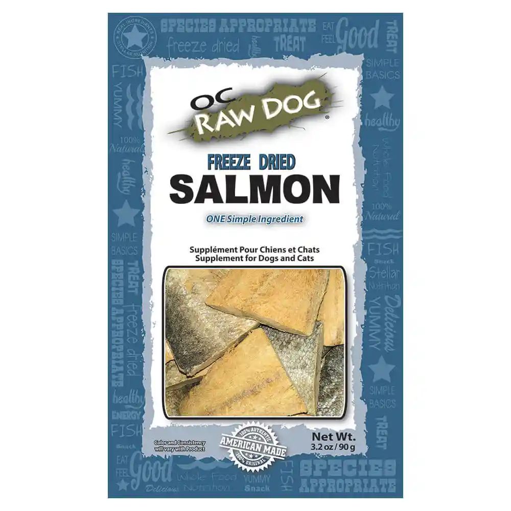 Oc Raw Dog Freeze Dried Salmon 3.2 Oz