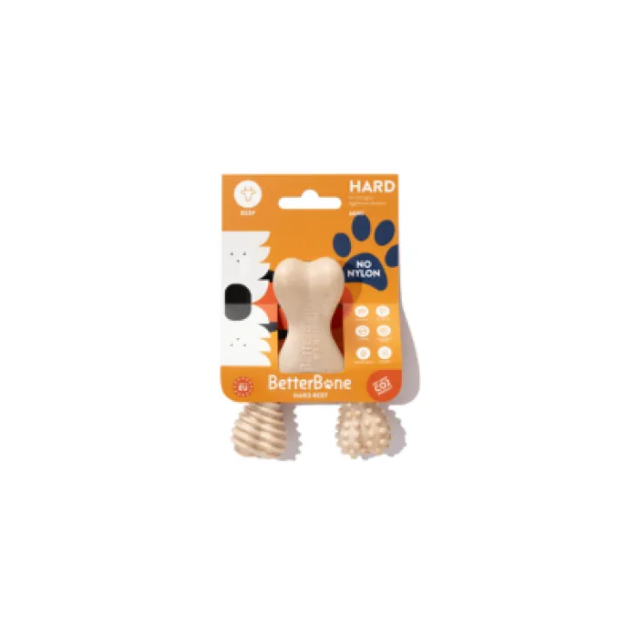 Better Bone Mini Dog Beef Hard Bone Chew Toy Ea
