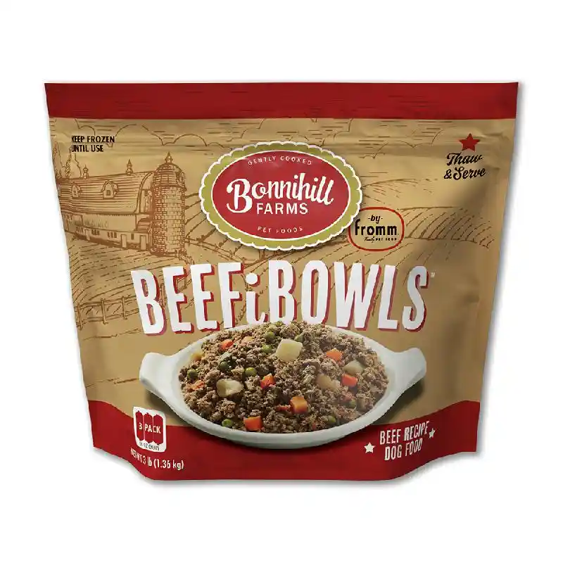 Fromm Bonnihill Dog Frozen Beefibowls 16-oz Roll