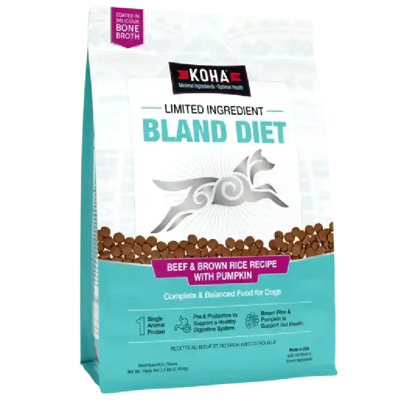 Koha Dog Lid Bland Diet Beef Brown Rice 3.5lb 6=cs