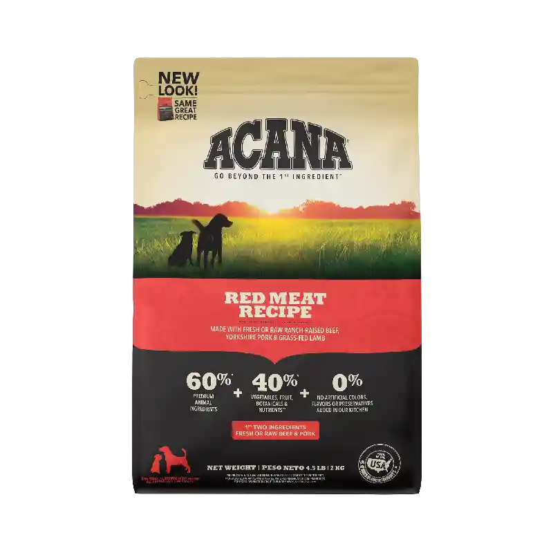 Acana Heritage Dry Dog Food, Red Meat, Grain Free 4.5-lb