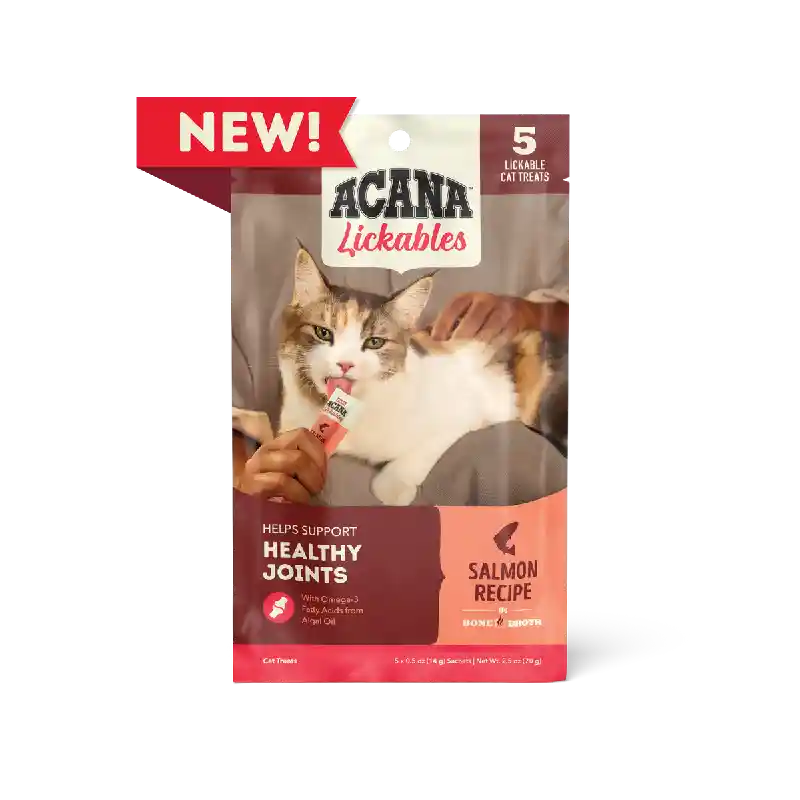 Acana Cat Lickables Salmon 5ct Treat 2.5oz 10/cs 6cs=mc