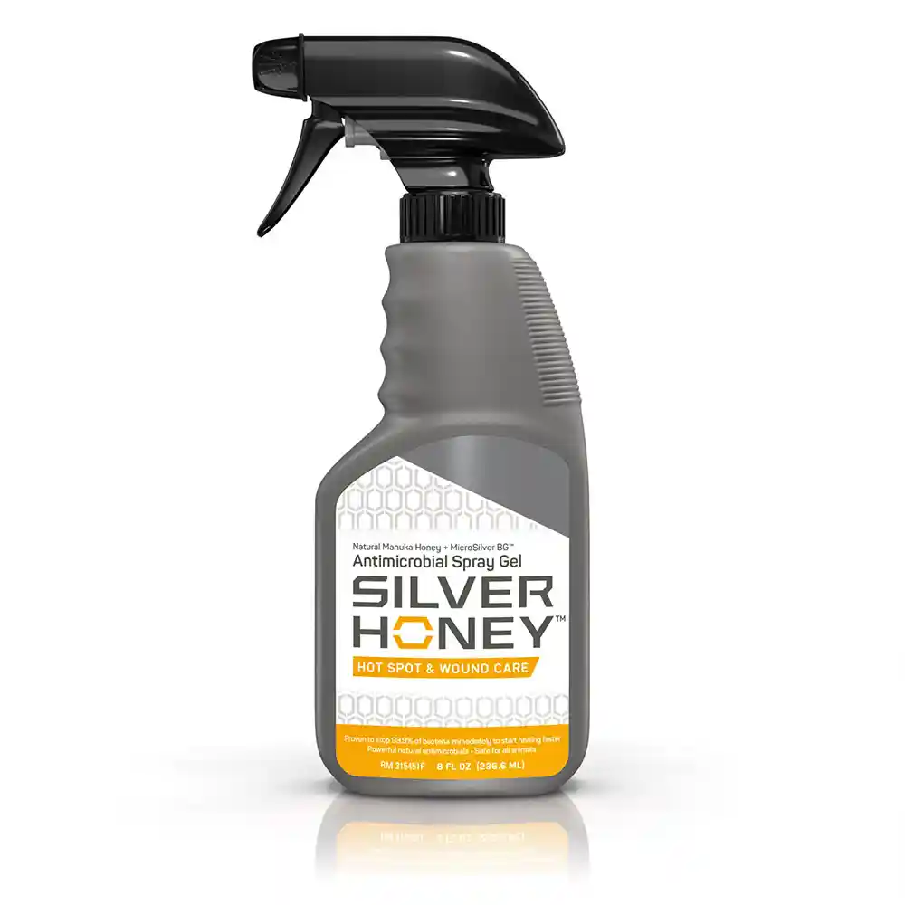 Silver Honey Hot Spot & Wound Care Spray Gel For Pets, 8-oz