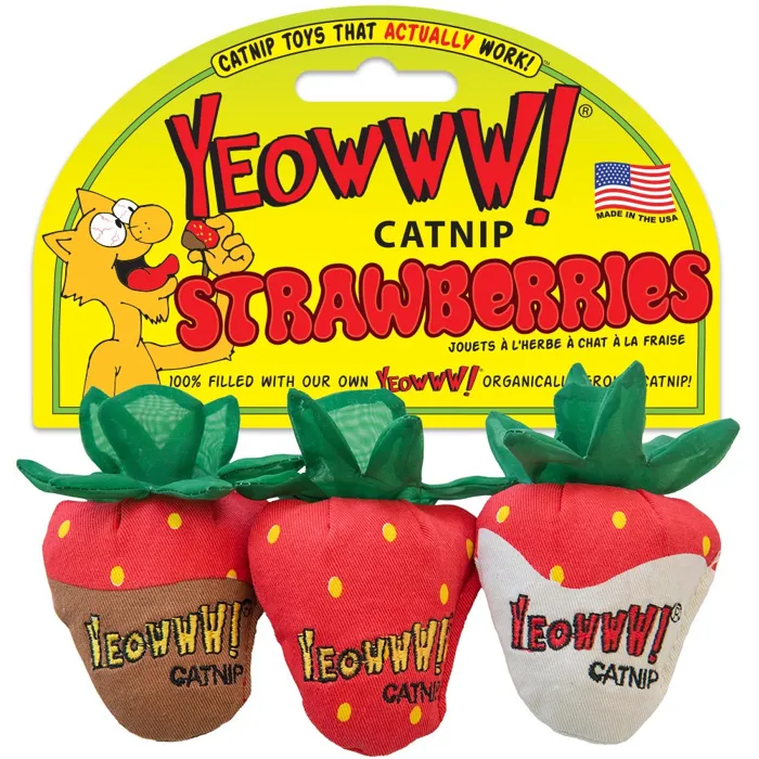 Yeowww! Catnip Strawberry 3pk