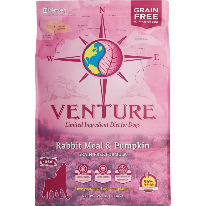 Earthborn Dog Venture Rabbit & Pumpkin 25-lb