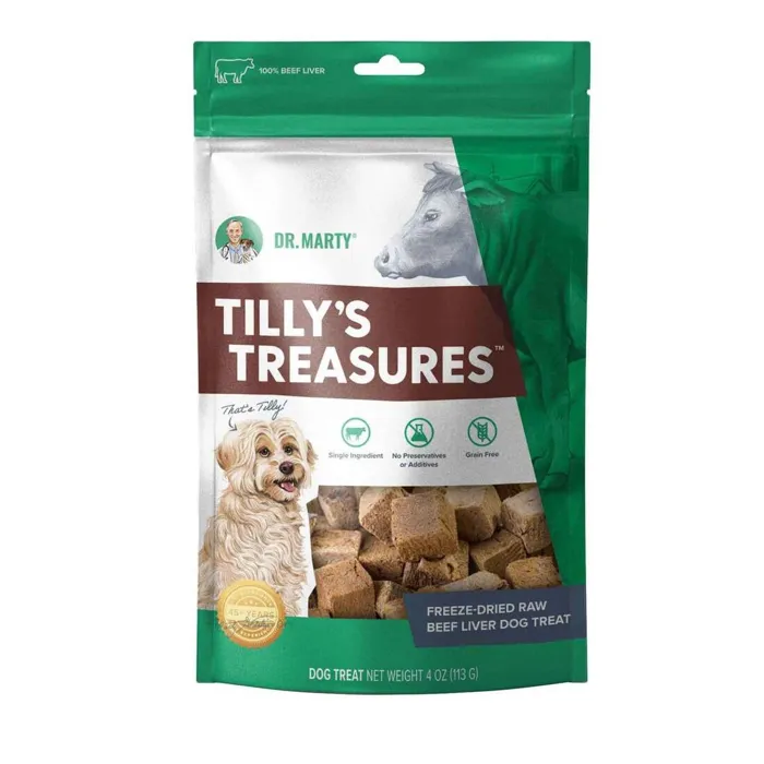 Dr. Marty's Tilly's Treasures Beef Liver 4-oz