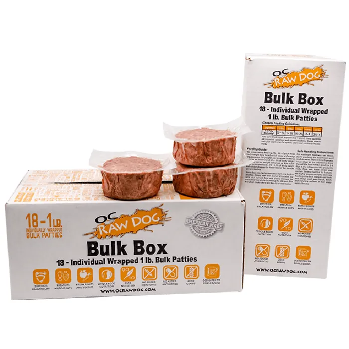 Oc Raw Dog Frozen Chicken & Produce Bulk 18-lbs