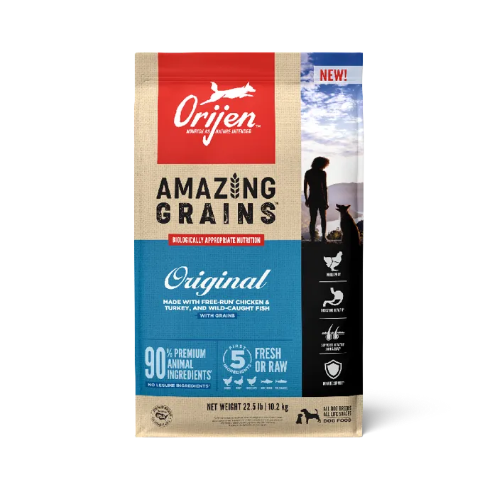 Orijen Dog Amazing Grains Original Kibble 22.5-lb