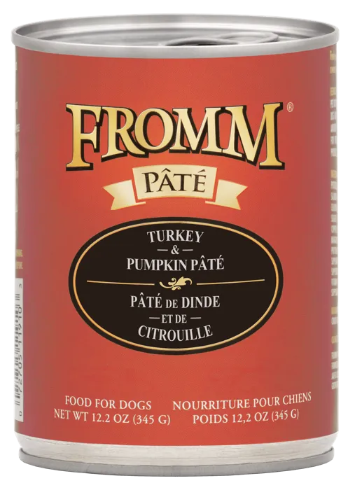 Fromm Turkey And Pumpkin Pate Canned Dog Food 12.2-oz