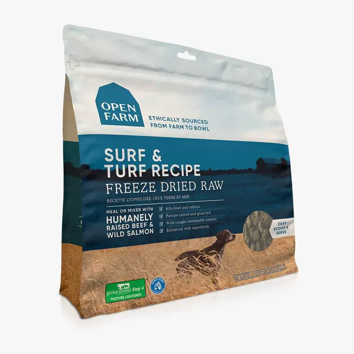 Surf & Turf Recipe Freeze Dried Raw Dog Food 13.5-oz