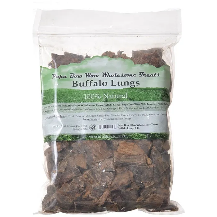 Papa Bow Wow Dehydrated Buffalo Lungs 1-lb