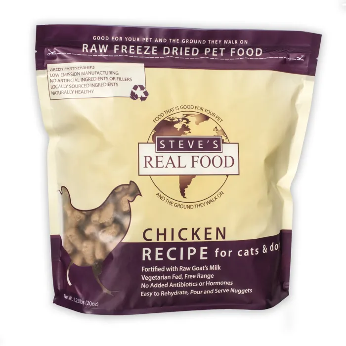 Steve's Real Food Freeze Dried Chicken 1.25-lbs