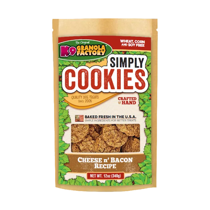 K9 Granola Simply Cookies Cheese & Bacon 12 Oz