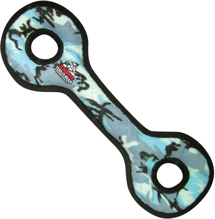 Ultimate Tug-o-war Camo Blue Dog Toy Medium