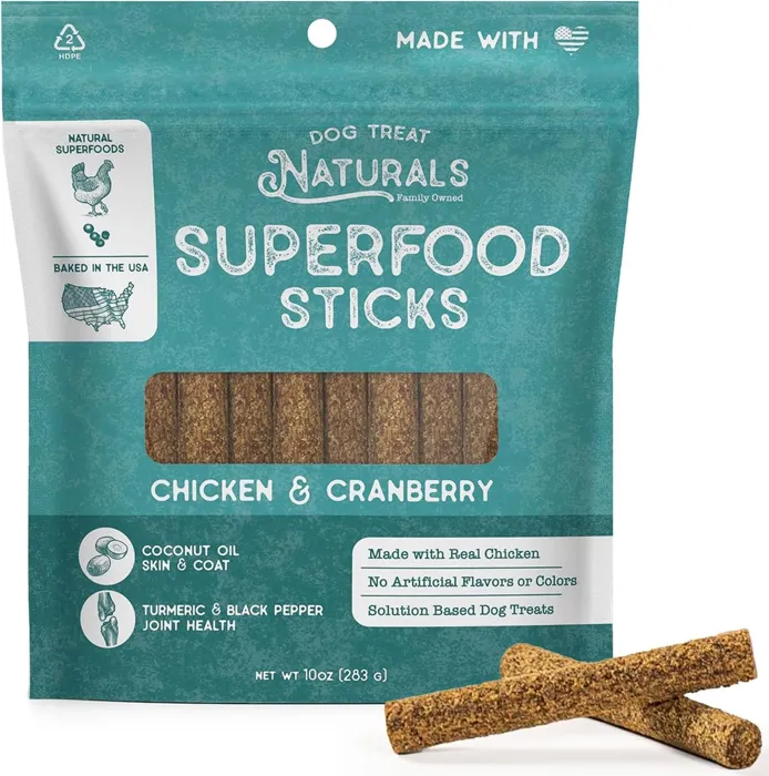 Dog Treat Naturals Chicken & Cranberry 10-oz