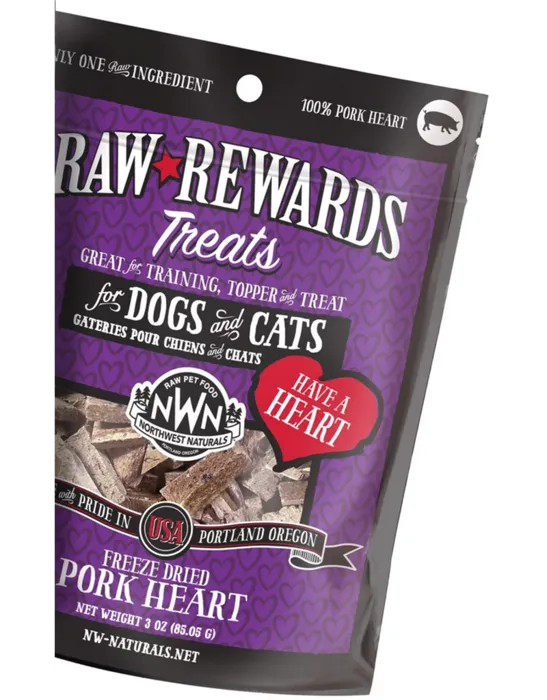 Northwest Naturals Freeze-dried Pork Heart Trt 3-oz