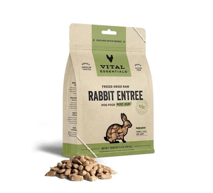 Vital Essentials Dog Rabbit Mini Nibs 5.5-oz