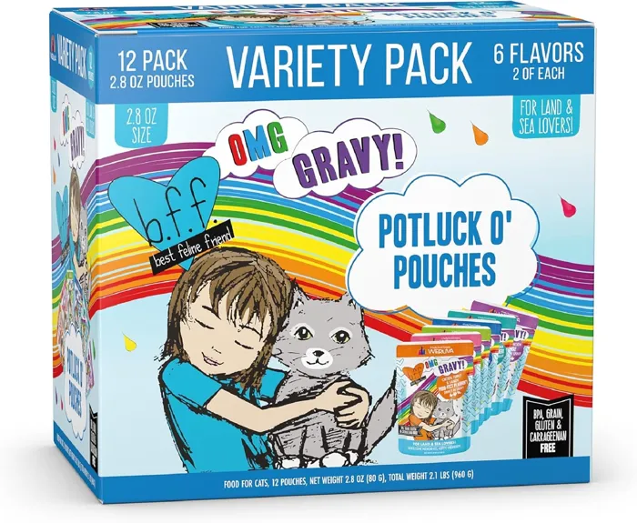 Weruva Bff Omg Potluck Variety Pack 2.8-oz Pouches