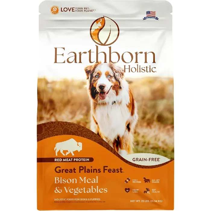 Earthborn Holistic Great Plains Nat Gf Dry Dog Food 25-lb