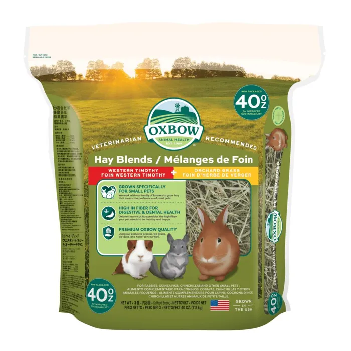 Oxbow Timothy/orchard Hay Blend 40-oz