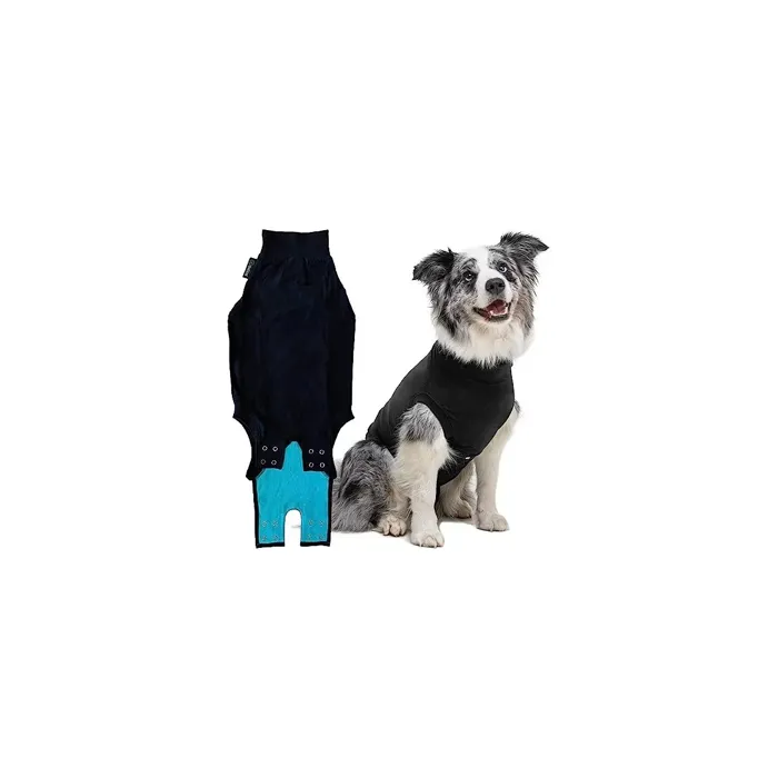 Suitical Recovery Suit Dog Small Plus Black