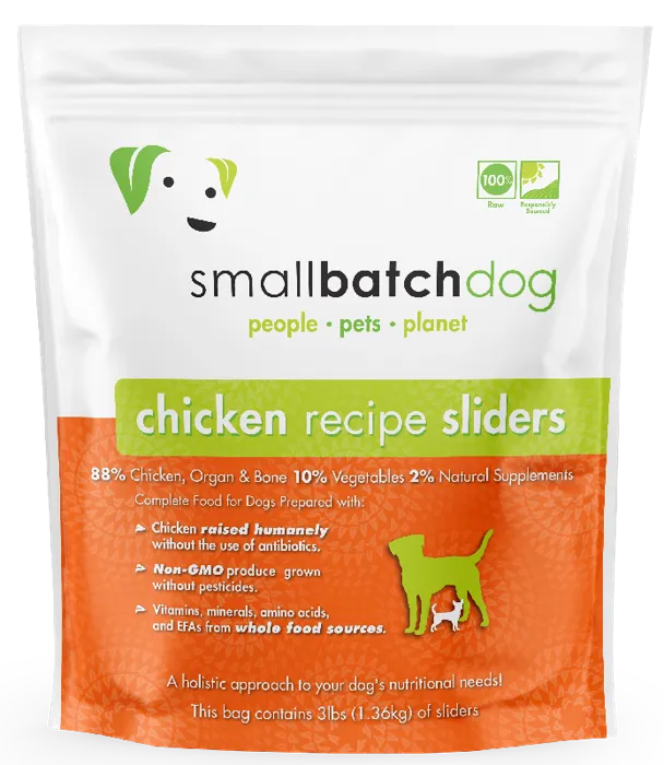 Small Batch Frzn Raw Sliders Chicken 3-lb